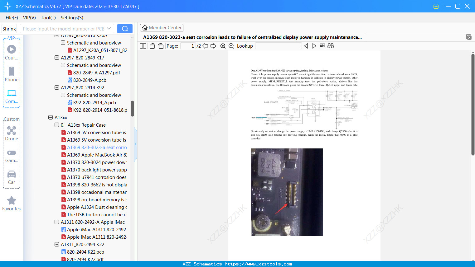 Laptop Apple A1369 820-3023-a Seat Corrosion Leads To Failure Of Centralized Display Power Supply Maintenance